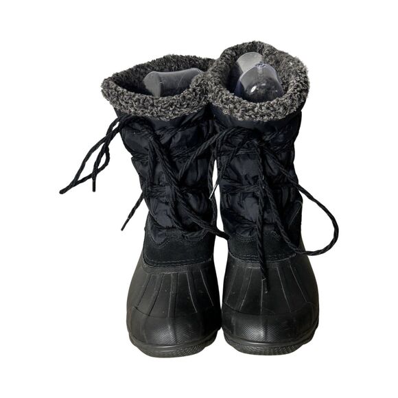 Sperry Boots Womens 7M Black Top Sider‎ Syren Strait Quarter Rubber Snow Winter - Picture 3 of 8